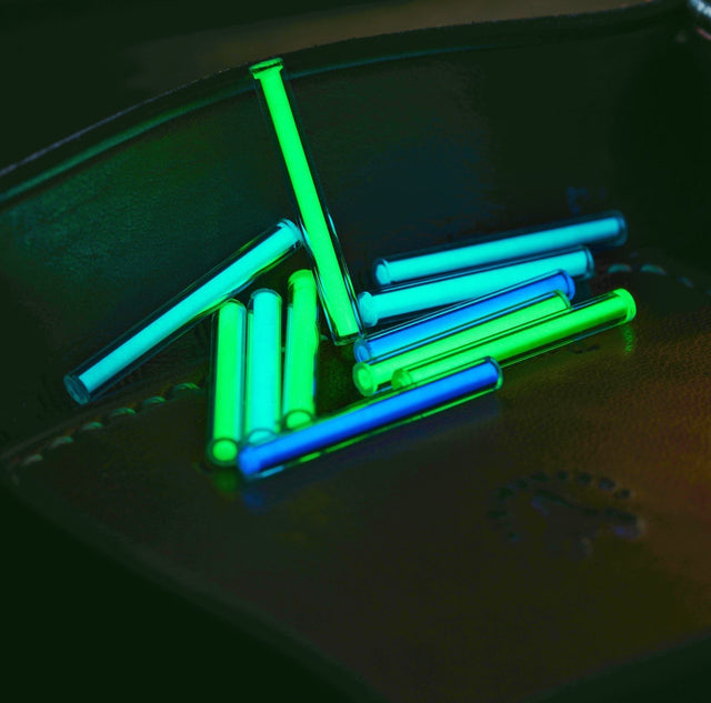 Premium Glass Glow-in-the-Dark Vials (6-Pack)