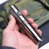 ION-X Stainless Steel PVD Flashlight Gunmetal Gray