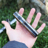 ION-X Stainless Steel PVD Flashlight Gunmetal Gray