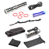 ION-X Stainless Steel PVD Flashlight Gunmetal Gray