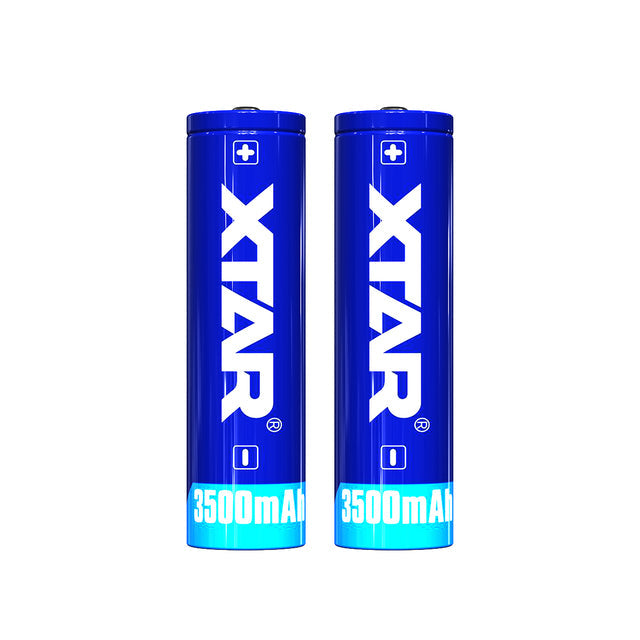XTAR 3500mAh 18650 Protected Battery (2-Pack) Dapper Design, LLC