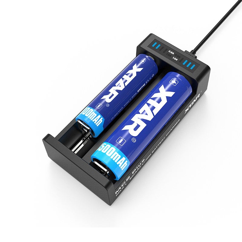 XTAR MC2 Plus 2-Port Lithium-ion Battery Charger Dapper Design, LLC