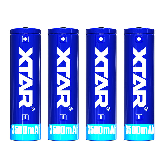 XTAR 3500mAh 18650 Protected Battery (4-Pack) Dapper Design, LLC