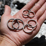 Titanium Side-Split Keyrings (2 Small, 2 Medium, 2 Large) Variety Pack Dapper Design, LLC