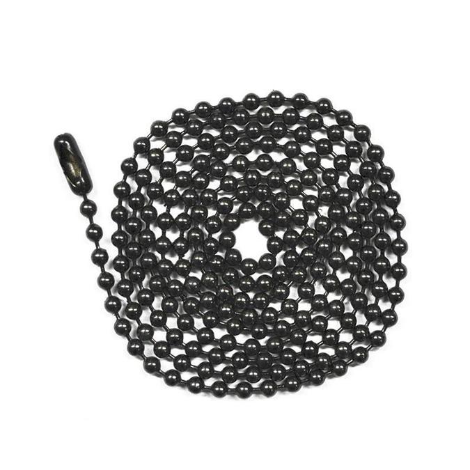 Black Bead Ball Chain Necklace Dapper Design, LLC