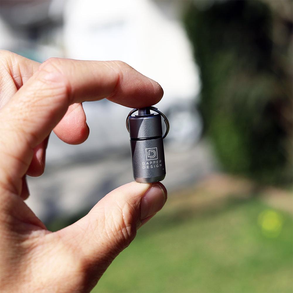 Keychain Pillbox & EDC Container Dapper Design, LLC