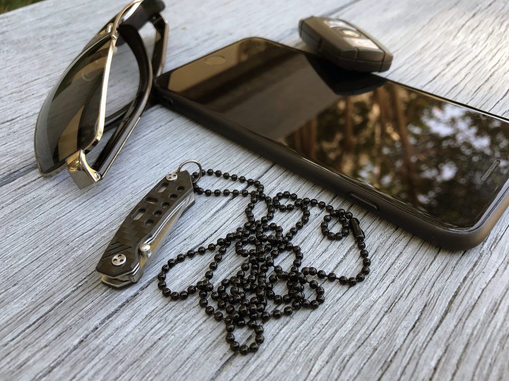 Black Bead Ball Chain Necklace Dapper Design, LLC