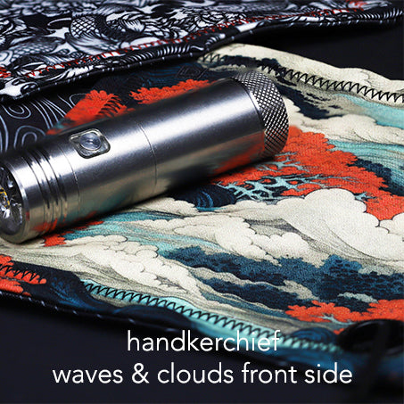 Japanese Waves & Clouds Handkerchief
