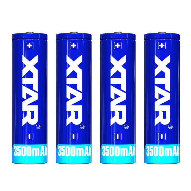 XTAR 3500mAh 18650 Protected Battery (4-Pack) Dapper Design, LLC 