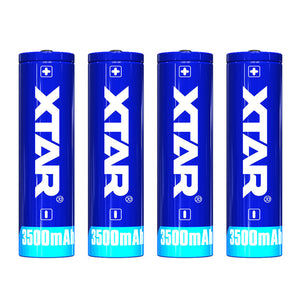 XTAR 3500mAh 18650 Protected Battery (4-Pack) Dapper Design, LLC 