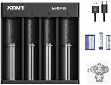 XTAR MC4S 4-Port Lithium-ion Battery Charger with USB Type-C Dapper Design, LLC 